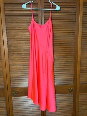a new day Coral Pink Slip Midi Dress